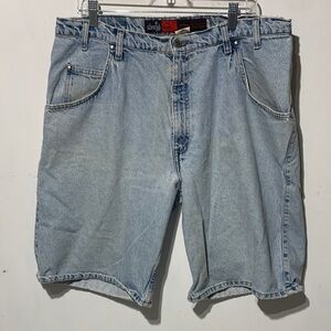 Vintage Levi Silver Tab Loose Fit Jean Shorts Distressed
